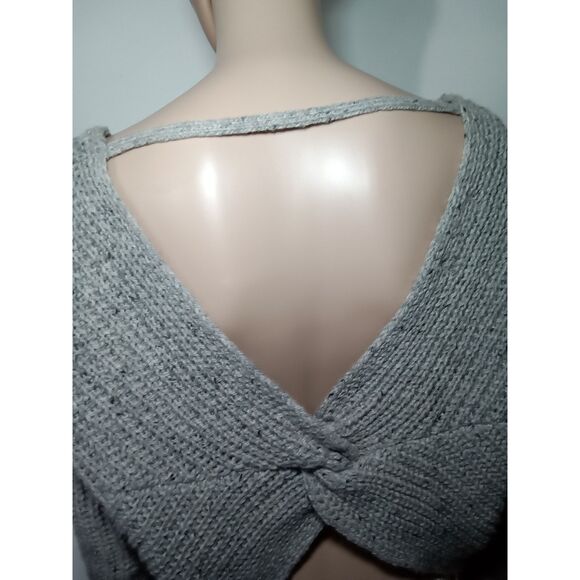 Ruby Moon sz sm gray crop sweater wool blend - Picture 15 of 16